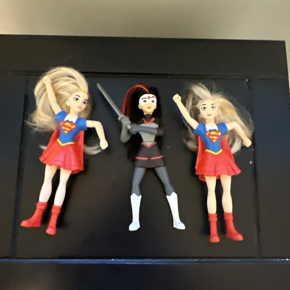 DC Super Hero 2016 Girls Dolls Lot of 3 McDonald's Happy Meal Toys 5inches